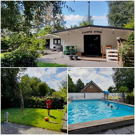 Carpe Diem, Het Ruime Chalet Met Houtkachel Nabij Wildlands Emmen Schoonebeek Bagian luar foto